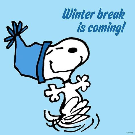 Winter break is coming! 1st Day Of Winter, Snoopy Friday, Winter Break Quotes, Snoopy Winter, Peanuts Gang Christmas, Break Quotes, Winter Break Activities, First Day Of Winter, Art Activities For Toddlers