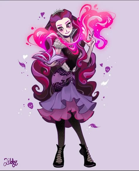 Raven Queen Ever After High, Ever After High Rebels, People Drawings, Arte Nerd, Raven Queen, Monster High Art, Monster High Characters, Pinturas Disney, High Art