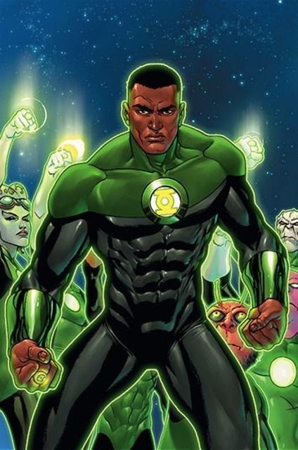 The Green Lantern (John Stewart) | 17 Black Superheroes And Where To Read More About Them John Stewart Green Lantern, Superheroes Wallpaper, Lantern Ring, Black Heroes, Black Superheroes, Marvel Fanart, John Stewart, Comics Anime, Lantern Corps