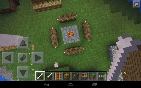 Perfect bonfire Minecraft Decorations, Clash Of Clans, Minecraft