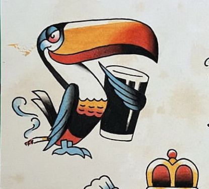 Guinness Toucan Tattoo, Guinness Tattoo, Beer Tattoo, Four Leaf Clover Tattoo, Beer Tattoos, Cactus Tattoo, Clover Tattoos, Knot Tattoo, Flash Design