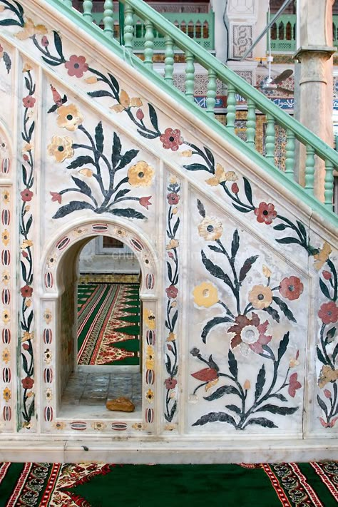 Tripoli Libya, Marble Inlay, Painted Wall, Libya, Islamic Architecture, North Africa, Art And Architecture, Islamic Art, Painted Furniture