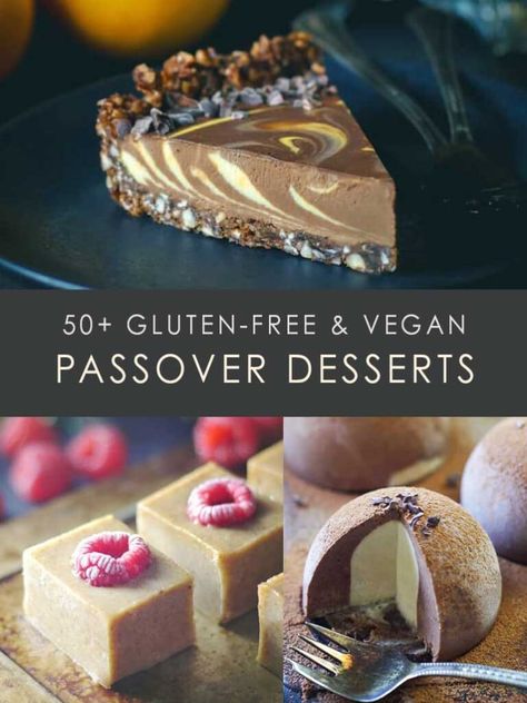 Gluten Free Passover Desserts, Passover Dessert Recipes, Vegan Passover, Chocolate And Orange Tart, Jewish Desserts, Passover Recipes Dessert, Chocolate Covered Bananas Frozen, Raw Vegan Cheesecake, Raw Cheesecake