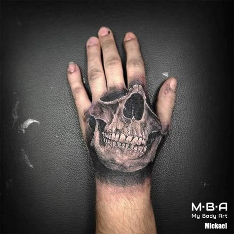 Skull Tattoo Hand Men, Skull Face Hand Tattoo, Skull On Hand Tattoo, Chris Brown Neck Tattoo, Skull Tattoo On Hand, Skull Tattoo Hand, Hand Skull Tattoo, Traditional Tattoo Dragon, Bone Hand Tattoo