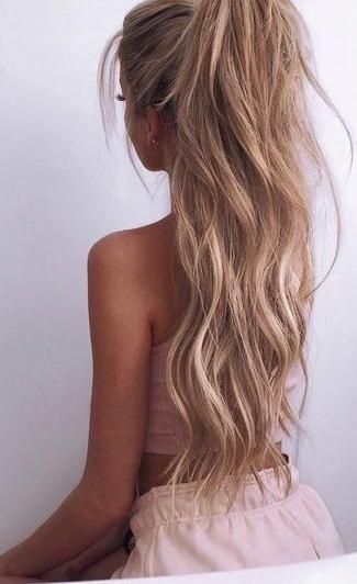 Pin: @marianaStyler Instagram: Mariana_villaloboss Long Ponytail Hairstyles, Hair Styles 2017, Long Blonde, Long Blonde Hair, Blonde Hair Color, Hair Dos, Gorgeous Hair, Ponytail Hairstyles, Pretty Hairstyles