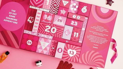 The Body Shop Advent Calendar: The Body Shop 2017 Beauty Advent Calendar - 25 Days of Beauty Deluxe Calendar Body Shop Advent Calendar, Countdown To New Year, Calendar Packaging, Graphic Design Calendar, Christmas Cosmetics, Gift Calendar, Iphone Wallpaper Planets, Advent Calendar Boxes, Jewelry Packaging Design