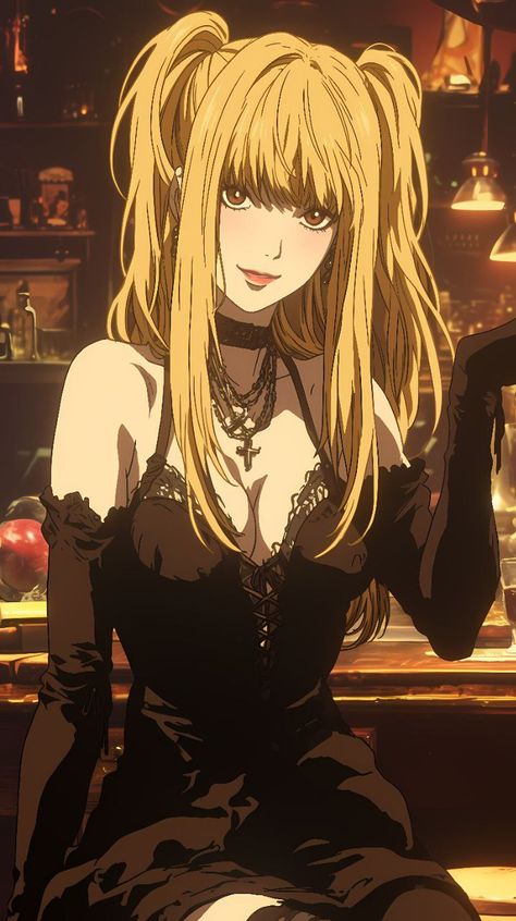 Preppy Anime, Ft Ig, Blonde Anime Characters, Light And Misa, Anime Show, Misa Amane, Gothic Anime, Anime Artwork Wallpaper, Madara Uchiha