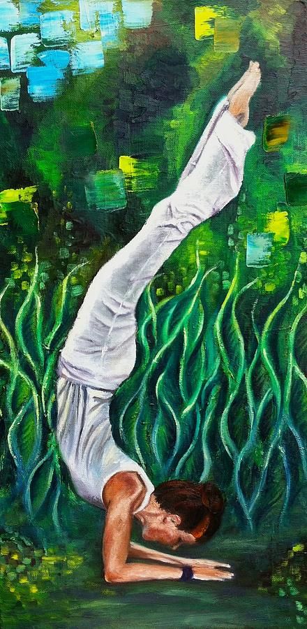 Yoga Artwork, Yoga Painting, Scorpion Pose, Yoga Decor, Yoga Design, Portrait Paintings, Angel Painting, Yoga Art, List Of Artists