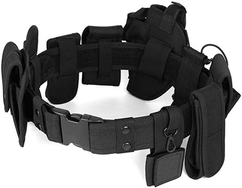 Amazon.com : Odoland Versatile Police Security Tactical Modular Equipment System Molded Duty Belt Set for Law Enforcement, Colt 1911 Holster, Gun Holster, Flashlight Holster, Baton Holster : Sports & Outdoors Hiking Belt, 1911 Holster, Spy Outfit, Security Belt, Multi Pouch, Duty Belt, Cyberpunk Fashion, Tactical Belt, Work Gear