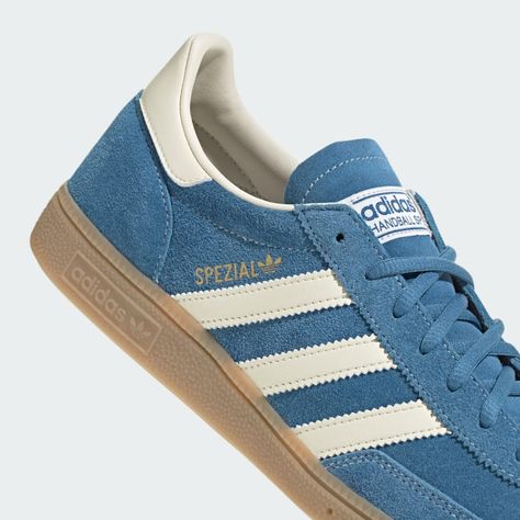 adidas Handball Spezial Shoes - Blue | Unisex Lifestyle | adidas US Adidas Shoes Women Blue, Adidas Shoes Women Aesthetic, Adidas Shoe Outfits, Handball Spezial Shoes, Addidas Shoes Outfit Ideas 2023, Adidas Handball Spezial Blue, Spezial Adidas Blue, Spezial Adidas Shoes, Blue Spezials