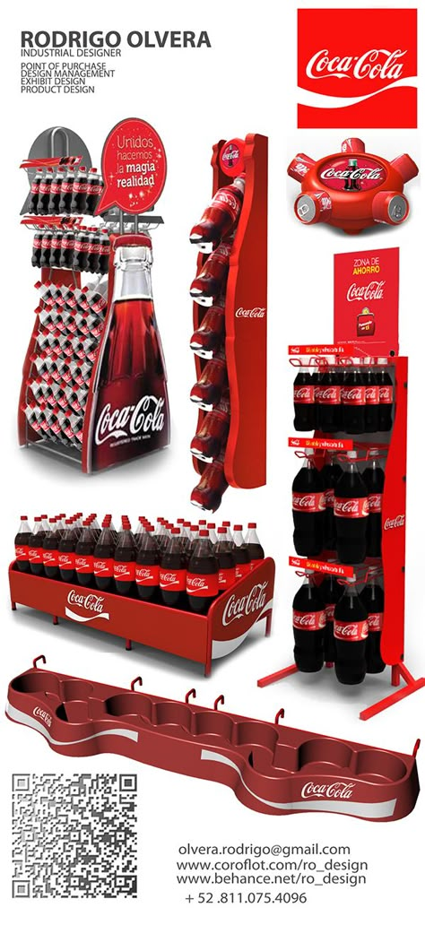 COCA COLA DISPLAYS on Behance Guerrilla Marketing, Pos Design, Point Of Sale Display, Always Coca Cola, Retail Inspiration, Pos Display, Coke Cola, Exhibit Design, Street Marketing