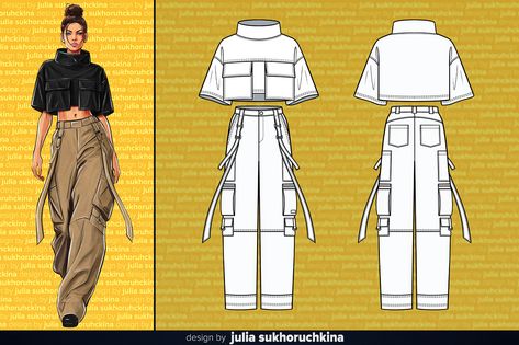 Fashion Flat Sketches Technical Drawings, Creative Fashion Portfolio, Streetwear Fashion Design, Hoodie Illustration, Streetwear Illustration, Street Wear Aesthetic, Dc Fashion, Fashion Illustration Tutorial, Fashion Vector