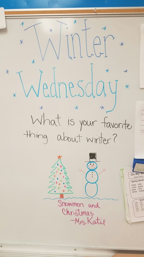 Wednesday Whiteboard, Christmas Whiteboard, Morning Questions, Whiteboard Activities, Whiteboard Prompts, Whiteboard Questions, Whiteboard Messages, Daily Questions, Morning Board