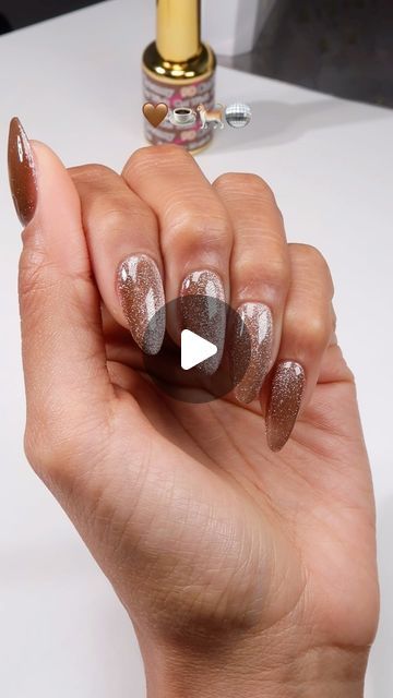 DND Gel on Instagram: "Velvety Brown Nails🤎☕️🐈🪩 Take 40% Off Site-wide with code: LATTE 

This cozy shade is ‘Cat Wink’ #39 part of the 9D DC Cat Eye Creamy Collection - Available in Gel Polish only. Use DND Cylindrical Magnet for best results. 

Nails by @overglowedit 💅🏽🤎" Brown Cat Eye Nails, Cat Wink, Cat Eye Nails, Brown Cat, Brown Nails, Autumn Nails, Gel Polish, Cat Eye, Nails