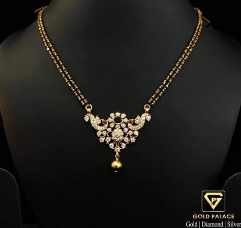 Black Beads Chain Indian Gold, Black Beads Pendent Design Gold, Black Beads Mangalsutra Design Indian, Gold Earrings For Kids, Black Beads Mangalsutra, Black Beads Mangalsutra Design, Jewellery Pendant, Pearl Jewelry Design, Gold Jewelry Simple Necklace