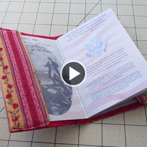 Learn how to make a fabric passport holder Passport Cover Diy, Diy Passport Holder, Passport Holder Pattern, Crafts Sewing Projects, Holiday 2024, Passport Cover, Sewing Room, Passport Holder, Diy Sewing