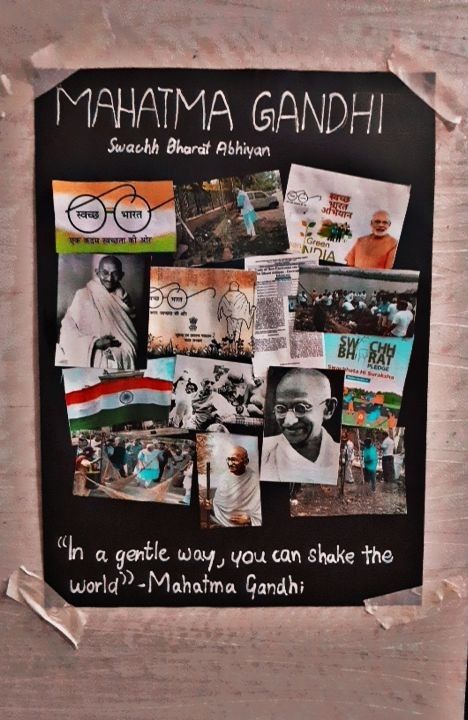 In case yall have been given the similar project in school!! hope that helps :) School Magazine Project Ideas, Collage Making Ideas For School Project, Collage Making Ideas For School, Gandhi Poster, Life Of Mahatma Gandhi, Gandhi Ji, Project Cover, File Decoration, Magazine Cover Page