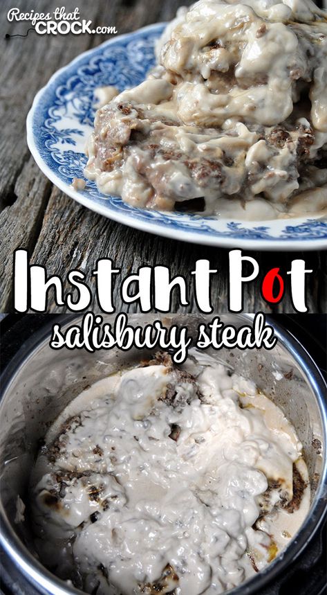 I’ve loved Salisbury Steaks since I was a kid. I never knew I could make them so easily in my Instant Pot! So, of course, I had to share with you this Instant Pot Salisbury Steak recipe! Hamburger Instant Pot Recipes, Salisbury Steak Easy, Instant Pot Salisbury Steak, Salisbury Steaks, Easy Salisbury Steak, Salisbury Steak Recipe, Slow Cooker Salisbury Steak, Cube Steak Recipes, Salisbury Steak Recipes