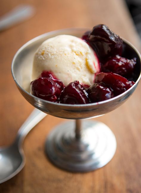 Candied Cherries Recipe, Cherry Compote Recipe, Cherry Compote, Berry Crisp, Compote Recipe, Vanilla Ice Cream Recipe, David Lebovitz, Fruit Sauce, Fresh Cherry