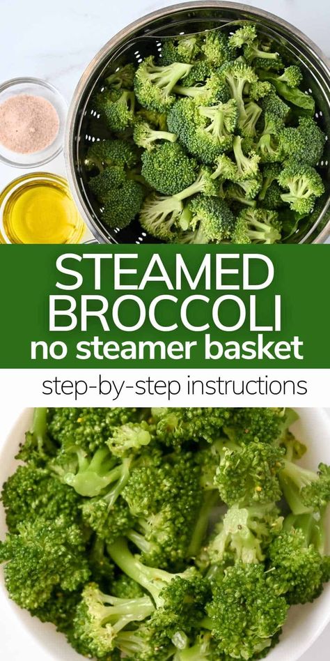 Frozen Broccoli Recipes Side Dish Simple, How To Cook Frozen Broccoli, Steam Frozen Broccoli, Best Steamed Broccoli, Cooking Frozen Broccoli, Cook Frozen Broccoli, Steamed Broccoli Recipes, Frozen Broccoli Recipes, Cooking Fresh Broccoli