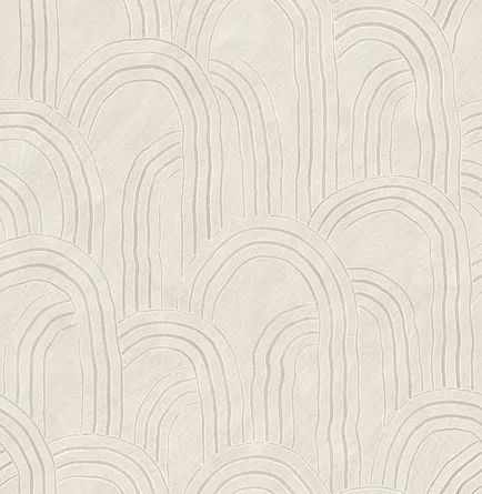 Sarah + Ruby Rippled Arches Wallpaper | Wayfair Pine Wallpaper, Arches Wallpaper, A Street Prints, Stone Pillars, Neutral Wallpaper, Cream Wallpaper, Boho Wallpaper, Stone Arch, Lines Wallpaper