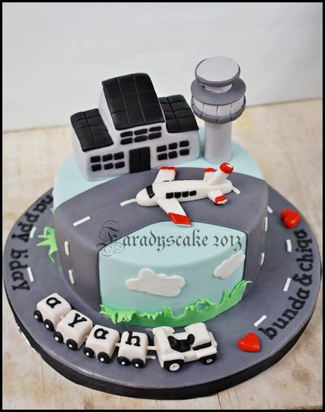 Airport | Where Everything Is Made With Love Airport Theme Cake, Airport Birthday Cake, Airport Cake Ideas, Airport Cake, Aeroplane Cake, Airplane Cakes, Plane Cake, Airplane Birthday Cakes, Airplane Cake