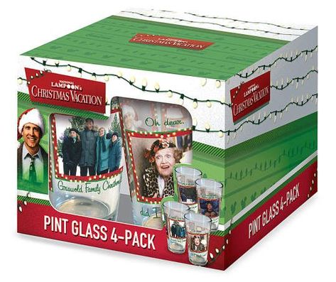 National Lampoon's Christmas Vacation Pint 4-Piece Glassware Set Griswold Themed Gift Basket, Griswold Christmas Party, Christmas Vacation Costumes, Christmas Vacation Party, Christmas Party Activities, Iconic Quotes, National Lampoon's Christmas Vacation, Griswold Family Christmas, Griswold Christmas