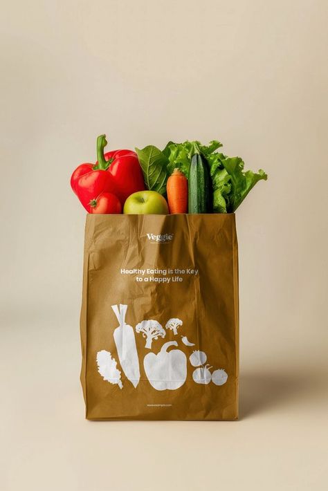 Food Paper Bag, Grocery Shopping Aesthetic, Paper Bag Mockup, Shopping Bag Mockup, Food Paper, Food Mockup, Tote Bag Mockup, Grocery Shopping Bags, Box Food