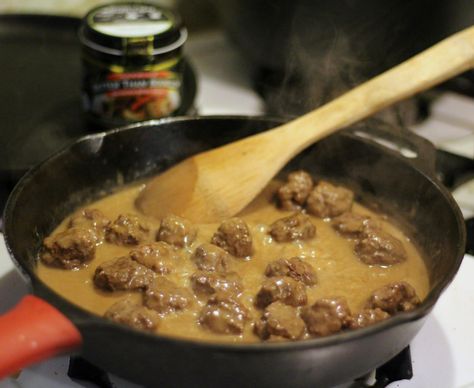 meatballs and gravy over rice better than bouillon Better Than Bouillon Recipes Beef, Better Than Bouillon Recipes, Boullion Recipe, Rice Meatballs, Bouillon Recipe, Viking Food, Beef Casseroles, Meatballs And Gravy, Recipe For Dinner