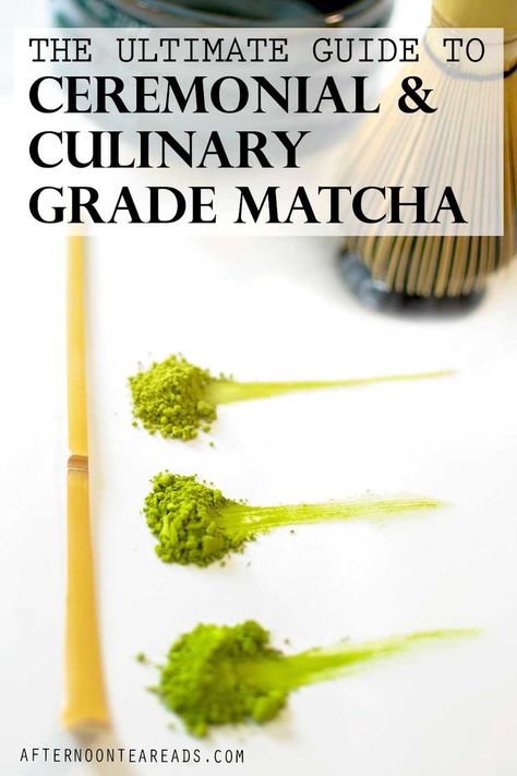 three types of matcha powder with bamboo whisk and chawan in the background How To Make Matcha Taste Good, Culinary Matcha Recipes, Ceremonial Matcha Benefits, What Does Matcha Taste Like, Benefits Of Matcha Powder, Matcha Ceremonial, Best Matcha, Ceremonial Matcha, Ceremonial Grade Matcha