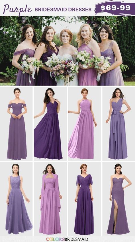 Shades Of Purple Bridesmaid Dresses, Wedding Dresses Purple, Dusty Purple Bridesmaid Dresses, Bridesmaid Dresses Purple, Winter Wedding Bridesmaids, Lavender Bridesmaid, Purple Bridesmaid Dress, Lavender Bridesmaid Dresses, Purple Bridesmaid