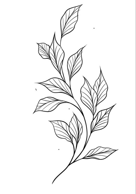 Tattoo Leaves Design, Vine Outline Tattoo, Plant Tattoo Outline, Vines Tattoo Stencil, Plant Tattoo Stencil, Vine Plant Tattoo, Leaf Tattoo Stencil, Tattoo Stencil For Women, Plants Tattoo Design