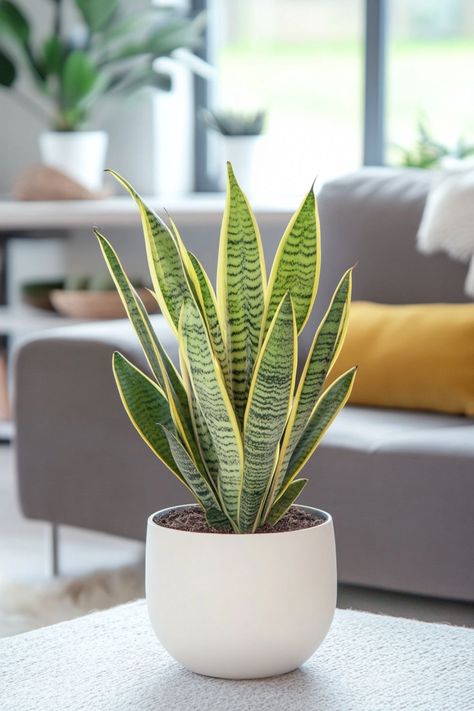 Snake Plant (Sansevieria) is a fantastic and resilient choice for any home! 🌿🏡 Known for its striking, upright leaves and minimal care requirements, this plant is a delightful blend of aesthetic appeal and easy maintenance. Quick to thrive and bursting with air-purifying benefits, Snake Plant (Sansevieria) is perfect for creating a fresh and vibrant indoor environment. 🌱✨ #SnakePlant #Sansevieria #IndoorPlants #EasyCare #AirPurifying #GreenHome #PlantLover Snake Plant Pot Ideas, Potted Snake Plant, Snake Plant Indoor, Sansevieria Plant, Snake Plants, Plant Decor Indoor, Air Purifying, Of Aesthetic, Ornamental Plants