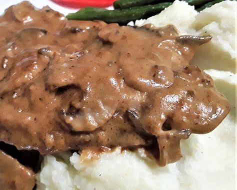 Moose Steak, Shoulder Steak Recipes, Steak With Mushroom Sauce, Moose Recipes, Moose Meat, Mushroom Sauce Steak, Rib Eye Recipes, Sirloin Steak Recipes, Round Steak Recipes