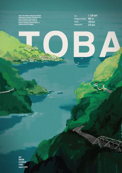 Illustration Travel - TOBA  #travel #illustration #toba #indonesia #landscape #lake #nature #sumatera #northsumatera #samosir #parapat #ferryboat #vulcaniclake Lake Illustration, Lake Toba, Pylon Sign, Illustration Travel, Illustrator Design Tutorial, Festival Flyer, Canvas Learning, Lake Trip, Music Illustration