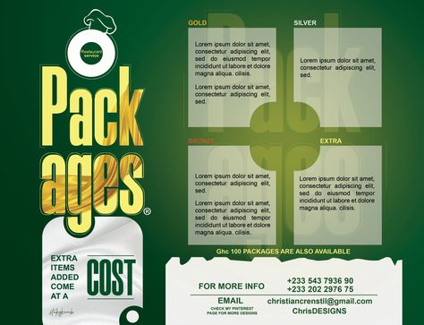 PACKAGES E-FLYER DESIGN Design Flyers, Package Design, Flyer Design, Packaging, Quick Saves, Design