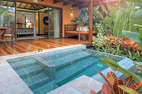 The 23 Most Beautiful Hotel Plunge Pools Around the World – Fodors Travel Guide Small Pools Backyard, Pool Patio Designs, Backyard Resort, Pool And Patio, Pools For Small Yards, Piscina Interior, Pools Backyard Inground, Small Swimming Pools, Mini Pool