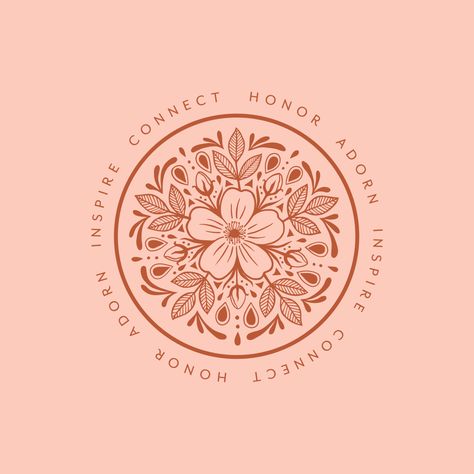 Brand Design for Jeweler – Rosy Revolver. | lemonandbirch.com Inspiration Typographie, Visuell Identitet, Logo Generator, Floral Logo Design, Graphisches Design, Circular Logo, Feminine Branding, Logo Floral, Hand Drawn Logo