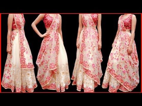 Please re-pin 😍💞 indian kurta women, saree women, online saree websites india, new saree new saree, latest salwar designs, indian women's wedding dress suits Saree Draping Lehenga Style, Duppta Style On Lehnga, Saree Drapping Style Traditional, Lehnga Duppata Draping Style, Lehenga Dupatta Draping Style Net, Duppta Draping Styles On Lehnga, Sari Tutorial, Saree Wrapping, Style Saree Draping