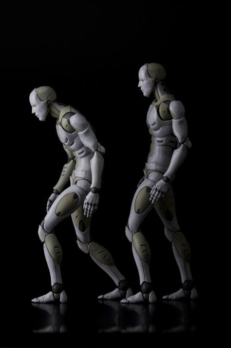 Toa Heavy Industries 1/6 Synthetic Human | 1000toys Humanoid Mecha Art, Robot Torso Concept Art, Creepy Anime Figurine, Toy Sculpture Character Design, 3d Printed Ball Jointed Doll, 3d Pose, Human Anatomy Reference, Body Action, Figure Reference