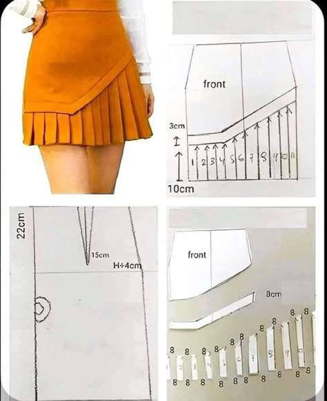 Sewing Studio Pola Rok, Sewing Clothes Women, Trendy Shirt Designs, Fashion Design Patterns, Make Your Own Clothes, Couture Sewing Techniques, Diy Sewing Pattern, Skirt Patterns Sewing, Sewing Skirts