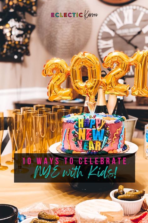 Looking for some fun ways to celebrate new years eve with your kids along with some fun traditions to start this NYE? Here are some fun ideas for kids celebrating new years eve from how to throw a nye party for kids, what things to do to celebrate nye with kids, and even how to celebrate midnight on new years eve with kids! Nye Games For Kids, New Years Eve With Kids, Nye Traditions, Nye Games, New Years With Kids, Fun Ideas For Kids, Traditions To Start, Nye Party, All Kids