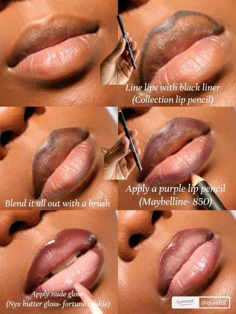 Makeup Looks For Brown Women, Natural Neutral Makeup, 90s Inspired Makeup Black Women, Soft Lip Combo, 2000s Makeup Black Women, How To Do A Natural Makeup Look, Lip Looks Black Women, 90s Makeup Looks Black Women, Makeup Looks Valentines