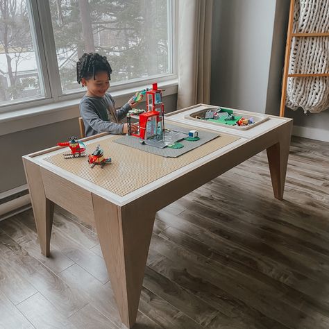 Custom Built this lego table for my sons cheistmas gift, mostly made out of scrap plywood!! Lego Table, My Sons, Business Support, Custom Build, Plywood, Making Out, Lego, Small Business, Building