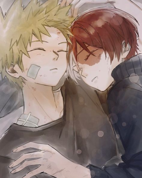 Bakugou X Todoroki, Bakugou And Todoroki, Todoroki X Bakugou, Mha Todoroki, Shouto Todoroki, Katsuki Bakugou, Hotel Art, My Hero, Hero Academia