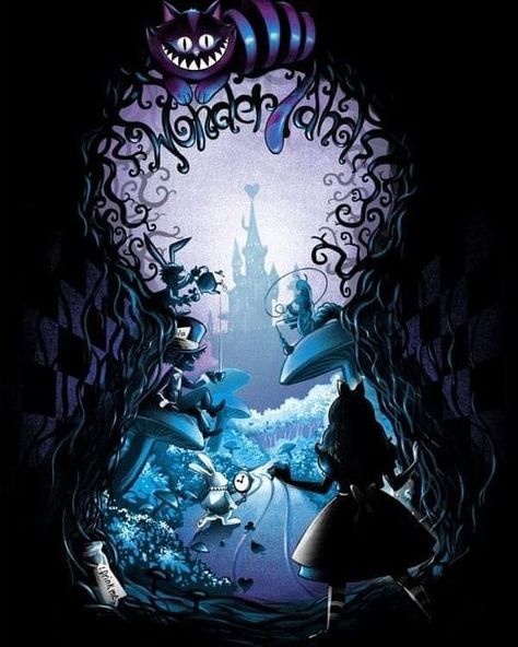 2,820 Likes, 13 Comments - Alice in Wonderland (@aliceinwonderlandlc) on Instagram: “🖤 . .#aliceinwonderland #throughthekeyhole #aliceinwonderlandinspired #aliceinwonderlandtheme…” Alice In Wonderland Artwork, Whats Wallpaper, Alice In Wonderland Drawings, Wonderland Artwork, Wonderland Tattoo, Dream Fantasy, Fantasy Posters, Wallpaper Iphone Disney, Disney Alice