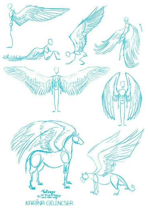 Wings; How to Draw Manga/Anime Some Drawings, Wings Drawing, 캐릭터 드로잉, Drawing Lessons, Drawing Tutorials, Drawing Base, Drawing Poses, Drawing Tips, Manga Drawing