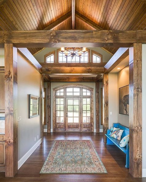 Buchanan Construction (@buchananconstruction) • Instagram photos and videos Angled Bedroom, Classic House Plans, Ranch Style House, Garage Floor Plans, Ranch Style House Plans, Timber Beams, Cedar Creek, Craftsman House Plan, Ranch Style Homes