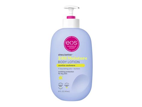 Make sure your skin stays soft and supple with the 24-Hour Moisture Vanilla body lotion from eos. Crafted with seven nourishing oils and butters for lightweight hydration that lasts all day long. Coconut And Vanilla Body Wash, Vanilla Beauty Products, Eos Lotion Vanilla, Eos Body Lotion, Eos Vanilla, Brrr Basket, Hygiene Shopping, Eos Lotion, Best Body Lotion