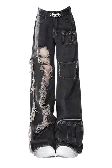 grunge black ripped jeans, grunge aesthetic clothes, grunge outfits, png jeans, black baggy jeans Grunge Outfits Png, Ripped Jeans Grunge, Aesthetic Clothes Grunge, Grunge Aesthetic Clothes, Jeans Grunge, Clothes Grunge, Dream Dresses, Black Ripped Jeans, Punk Outfits